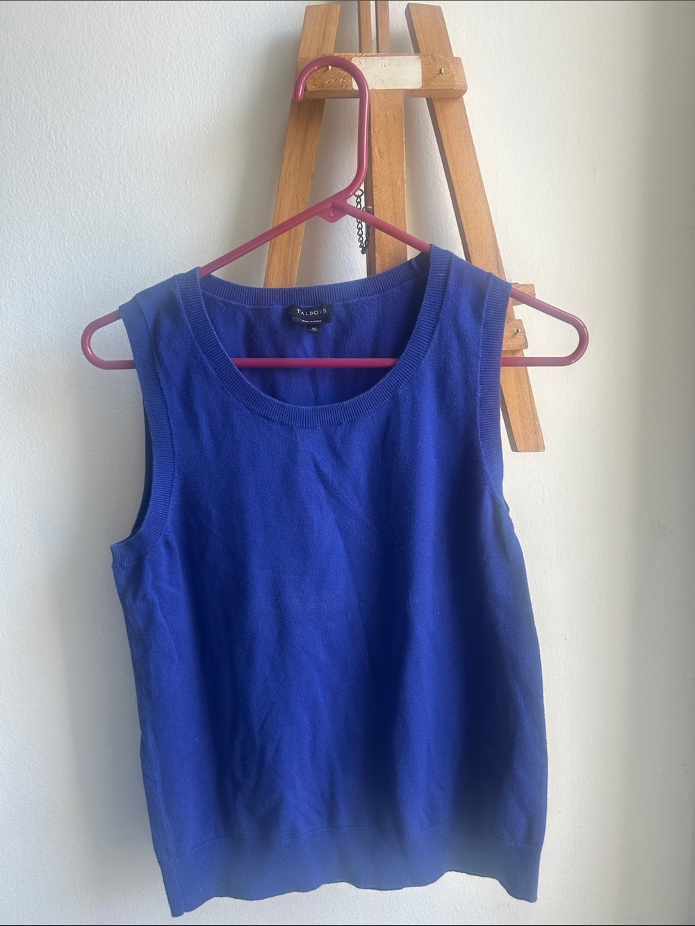 Talbots Women's Cobalt Blue Knit Tank